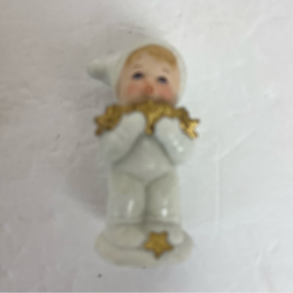 Vintage 3-Homco Snowbabies figurines with gold stars ⭐️ - Picture 7 of 14